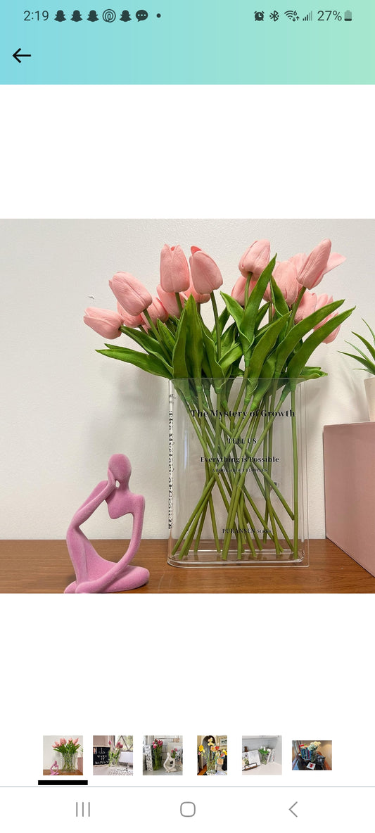 Clear Book Trend Vase